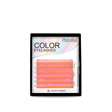 Fluorescent Eyelash Eyelash Maker mix pink col.