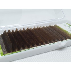 O'Clair MIX L CURVE 0.10 brown color eyelashes